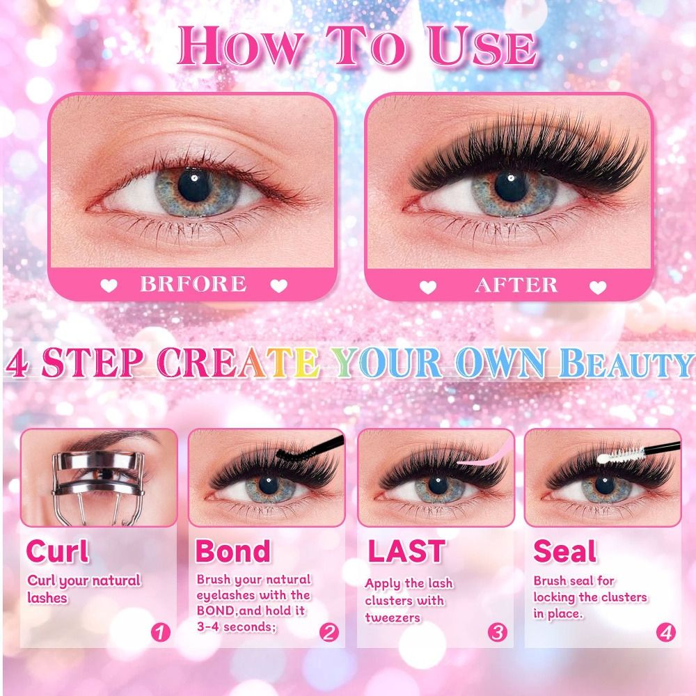 Natural Look False Eyelashes W - Eyelash Extensions ulasan dan harga