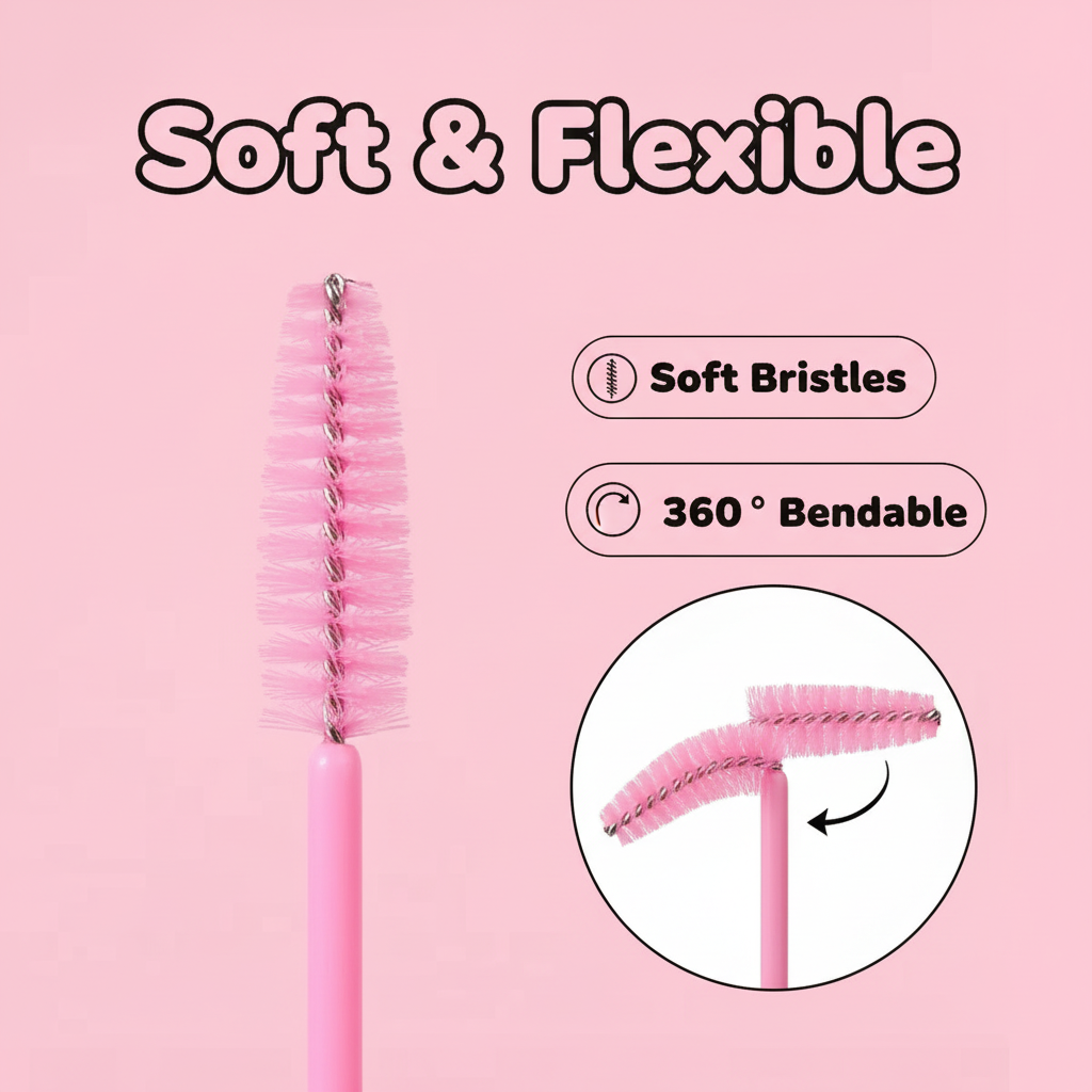 50pcs Disposable Eyelash Brush - Eyelash Extensions ulasan dan harga