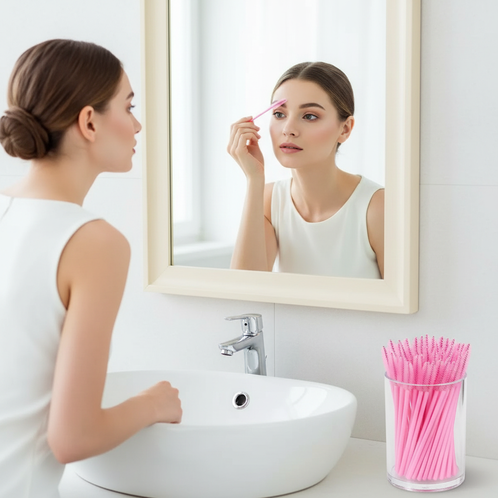 50pcs Disposable Eyelash Brush - Eyelash Extensions ulasan dan harga