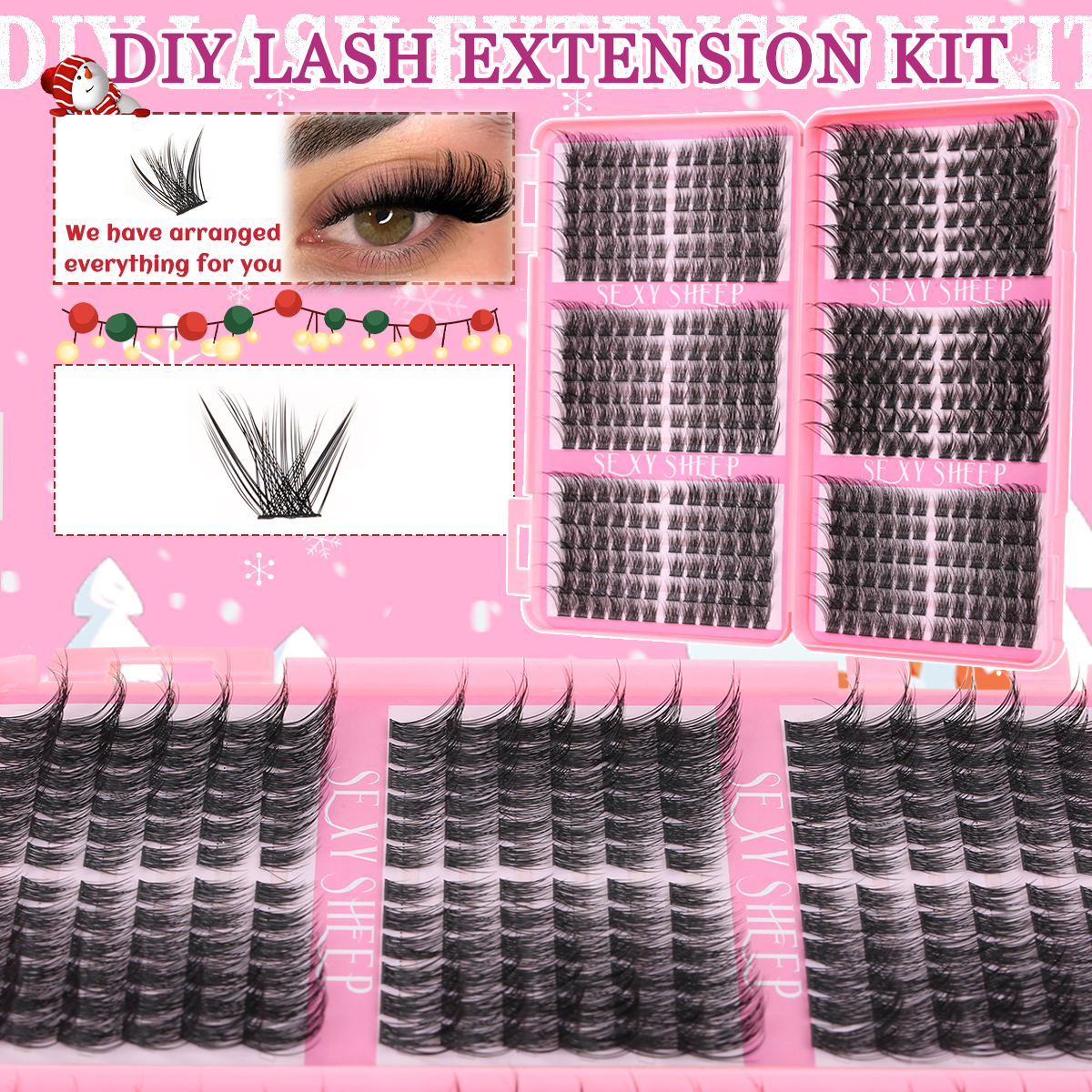 Eyelash Clusters Kit Cat Lashe - Eyelash Extension For Asian Eyes ulasan dan harga