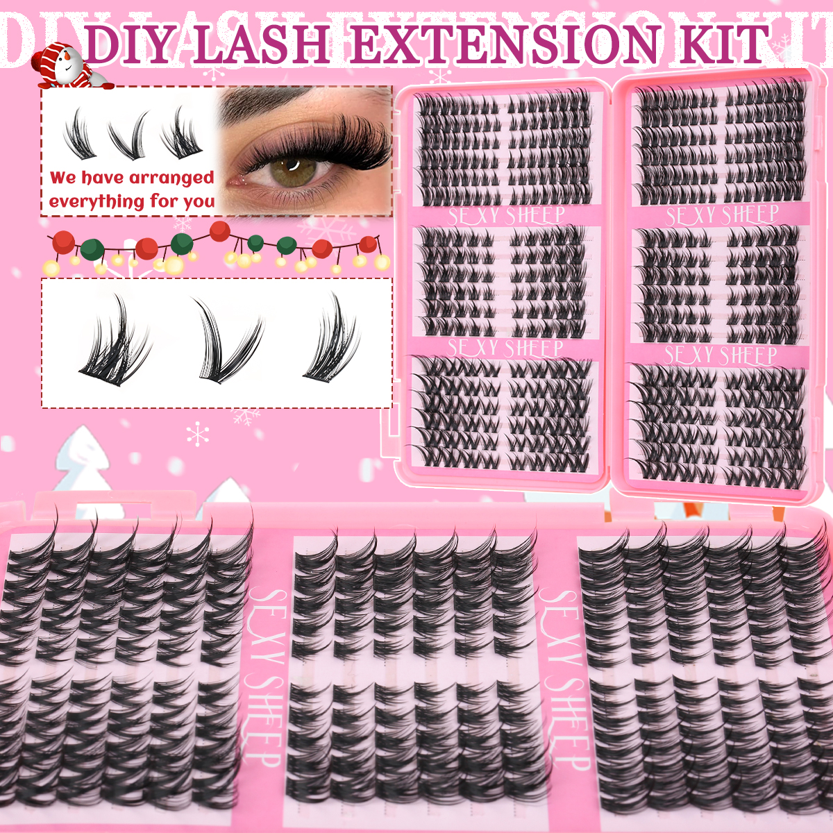 Eyelash Clusters Kit Cat Lashe - Eyelash Extension For Asian Eyes ulasan dan harga