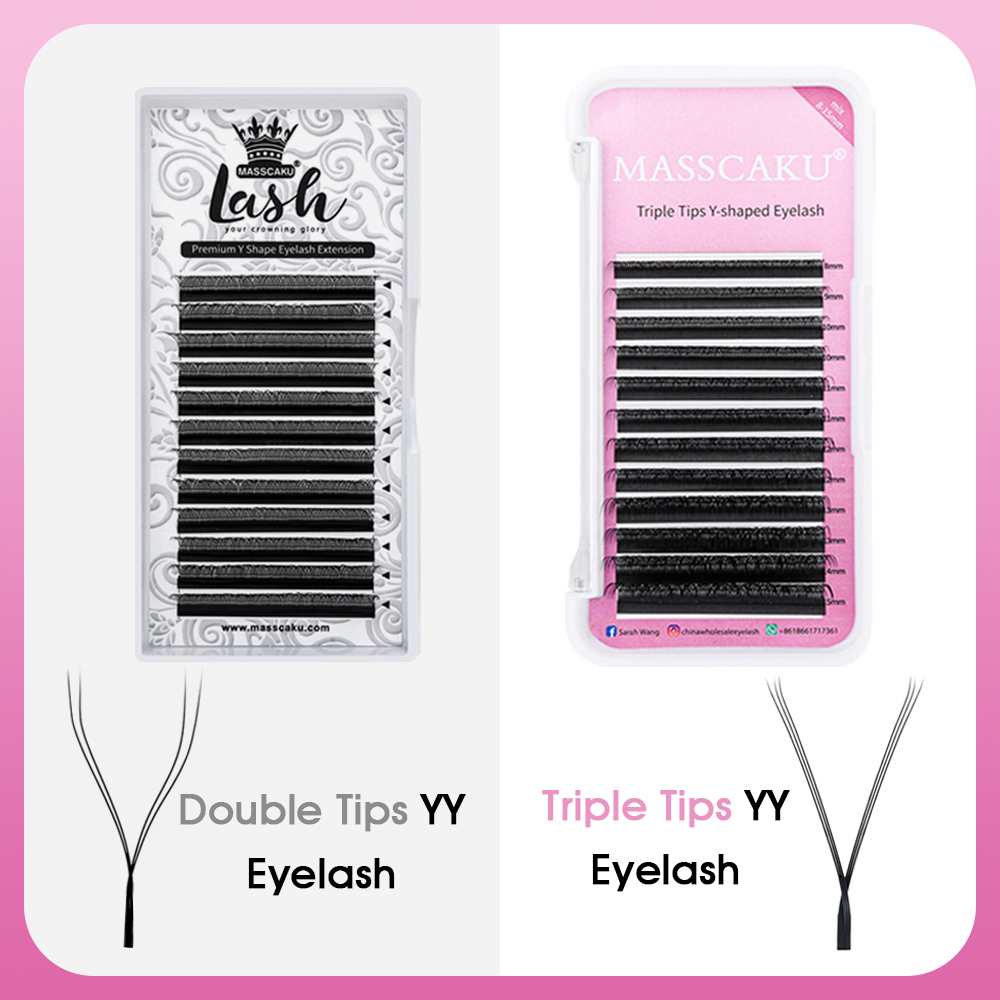 MASSCAKU Hot Selling Natural P - Lash Fan Volume ulasan dan harga