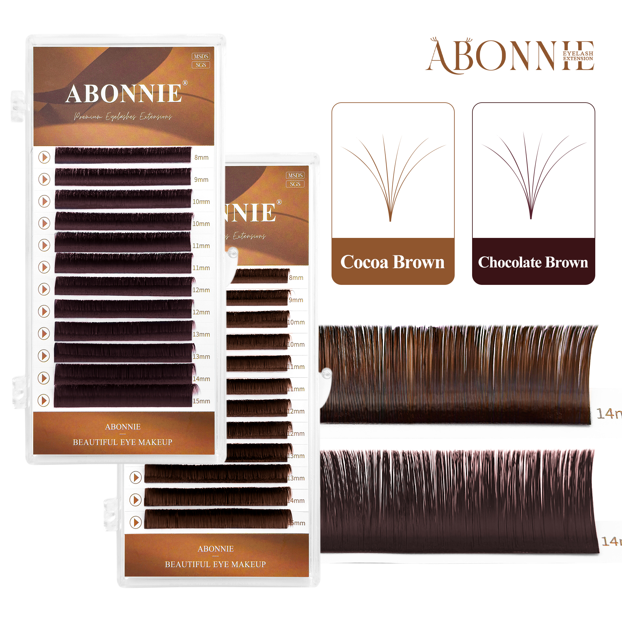 ABONNIE Cashmere Cocoa Chocola - Lash Fan Volume ulasan dan harga
