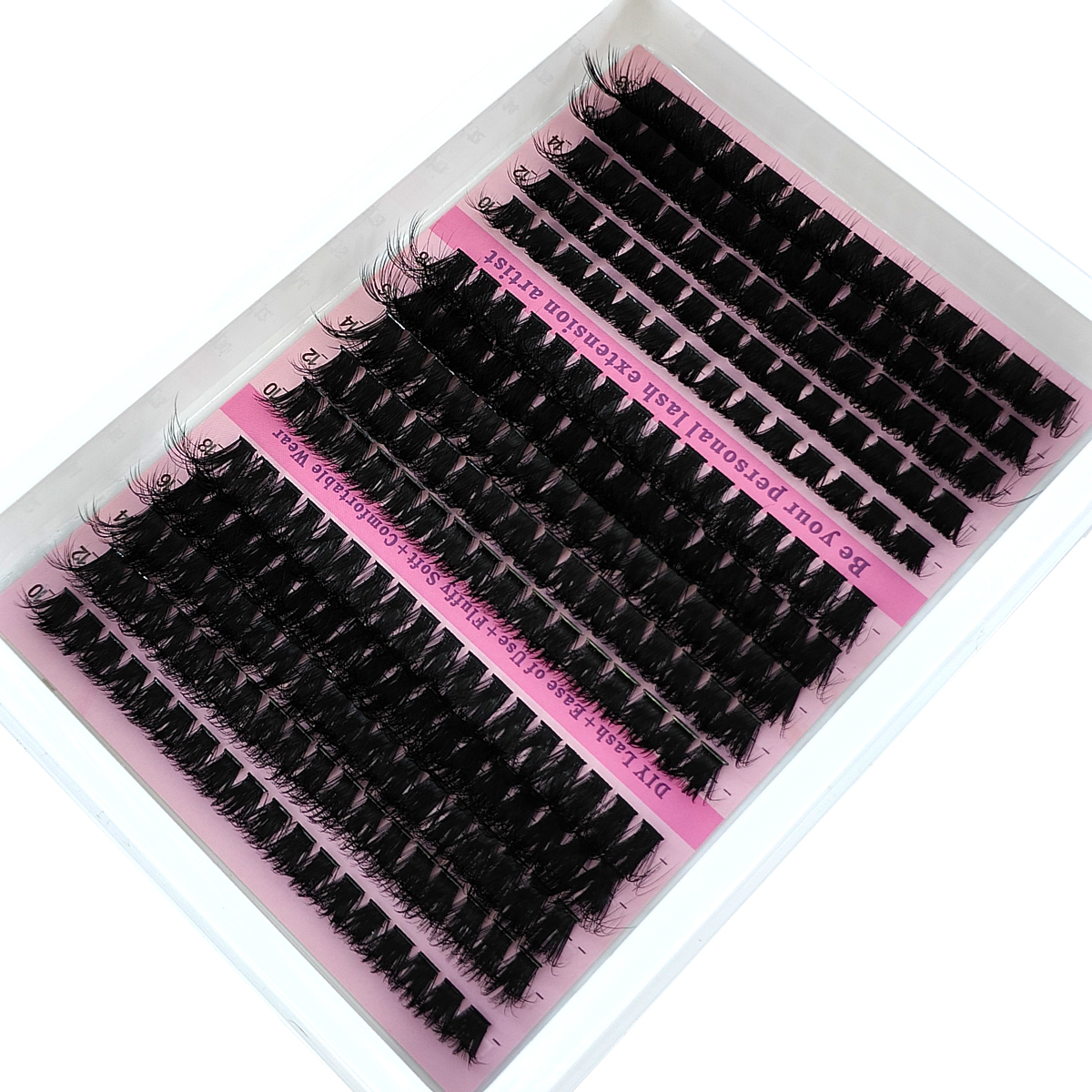 HBZGTLAD 15Rows Fluffy Cluster - Eyelash Extension For Asian Eyes ulasan dan harga