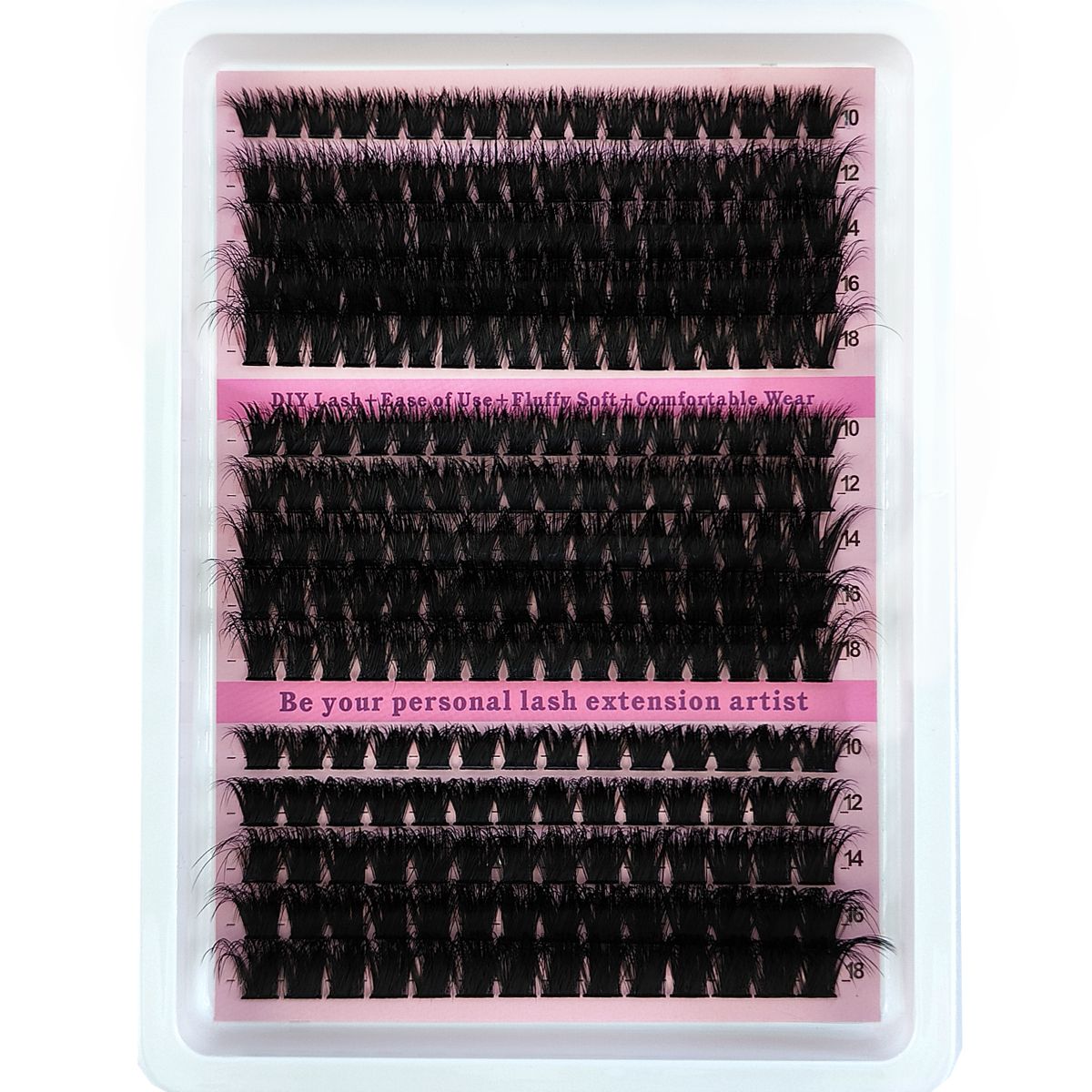 HBZGTLAD 15Rows Fluffy Cluster - Eyelash Extension For Asian Eyes ulasan dan harga