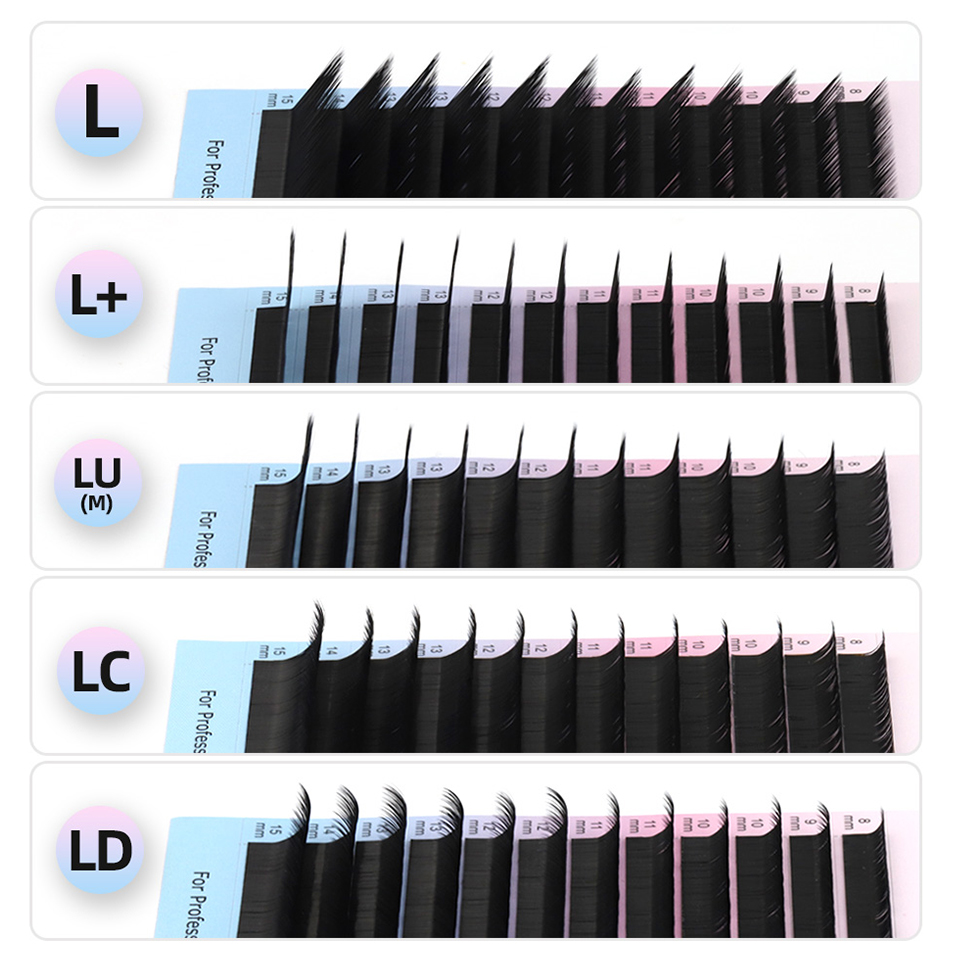 RUJADE L L+ LC LD LU(M) Curl I - Eyelash Extension For Asian Eyes ulasan dan harga