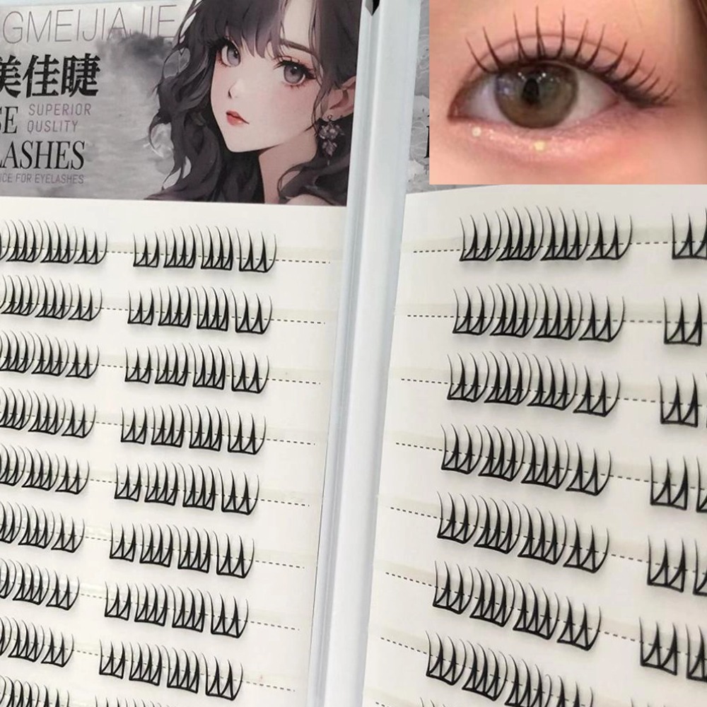 U Shape Glue-free False Eyelas - Eyelash Extension Single Lash ulasan dan harga