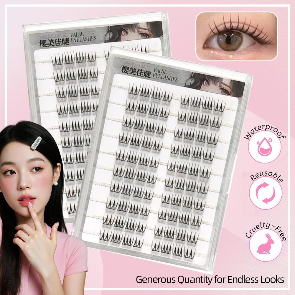 U Shape Glue-free False Eyelas - Eyelash Extension Single Lash ulasan dan harga