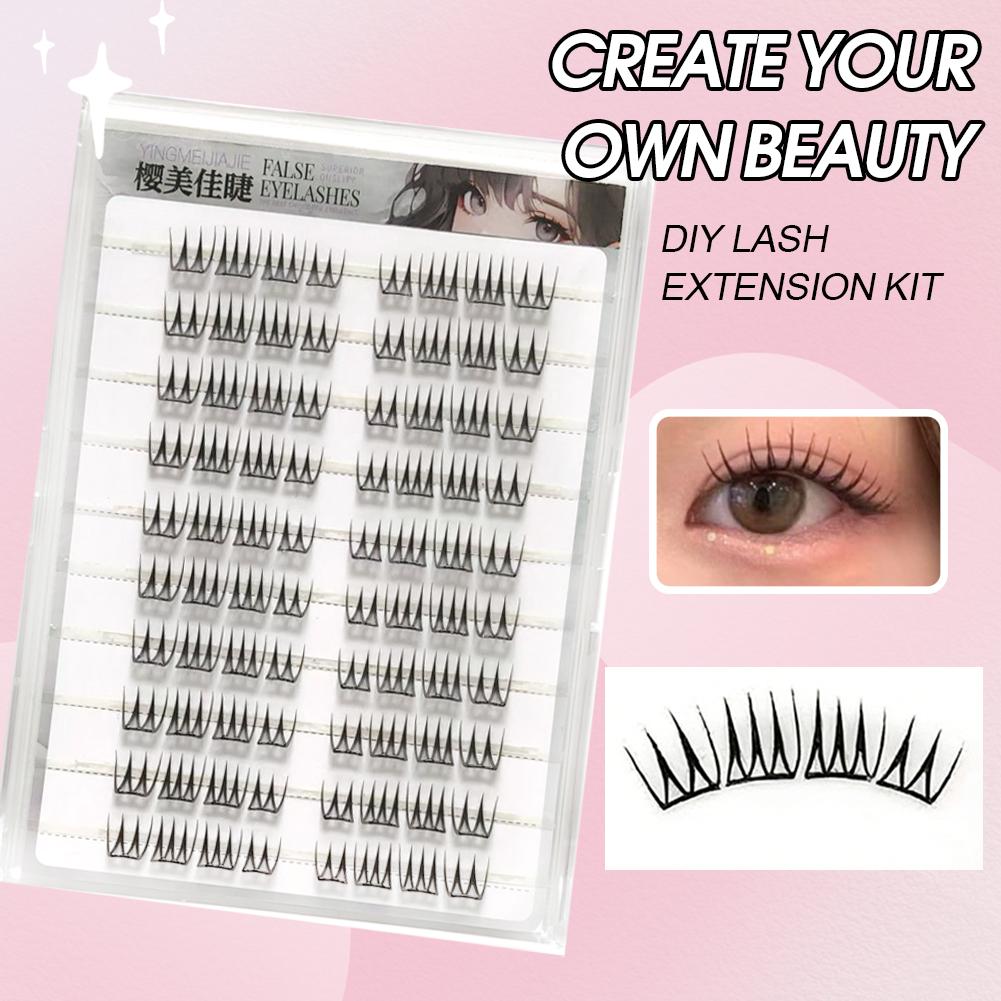 U Shape Glue-free False Eyelas - Eyelash Extension Single Lash ulasan dan harga