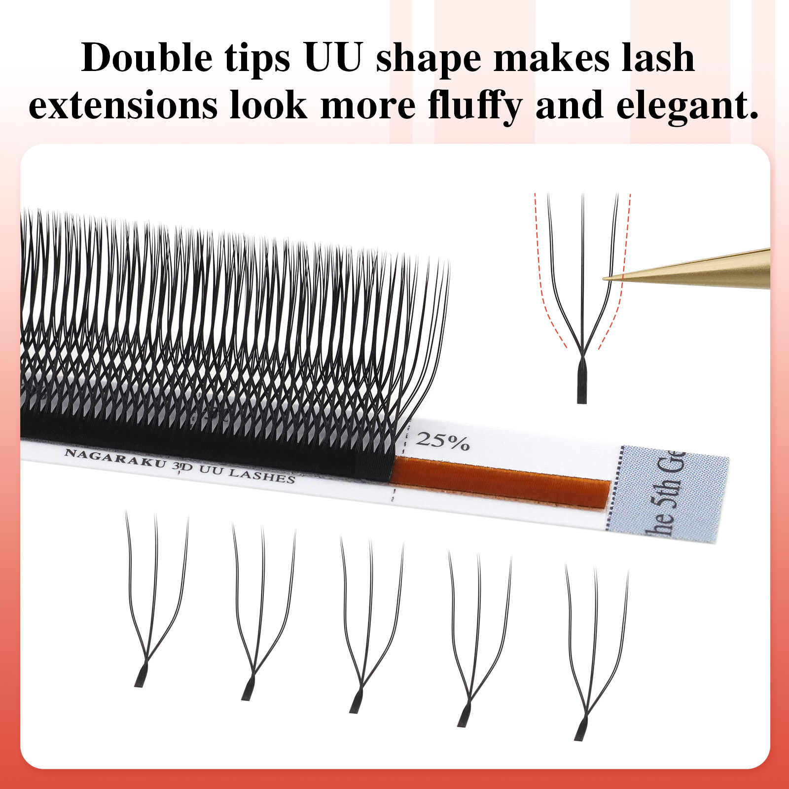 NAGARAKU Ship from USA 5cases  - Eyelash Extension Usa ulasan dan harga