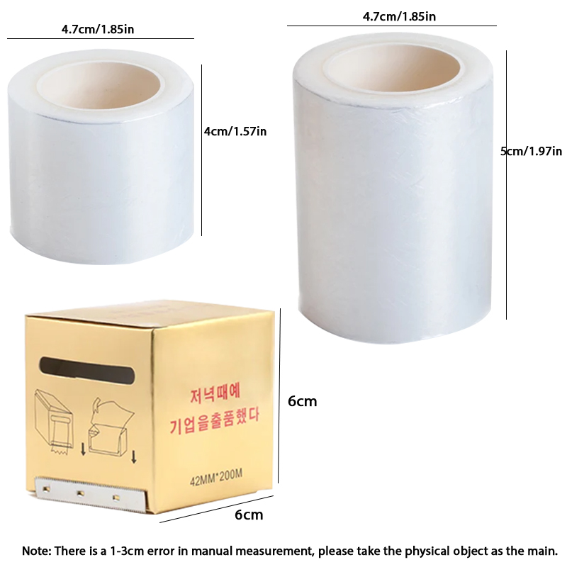 200m Transparent Makeup Film L - Eyelash Extension Examples ulasan dan harga