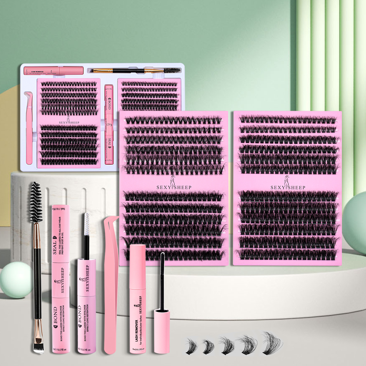 DIY False Eyelashes Clusters E - Eyelash Extension For Asian Eyes ulasan dan harga