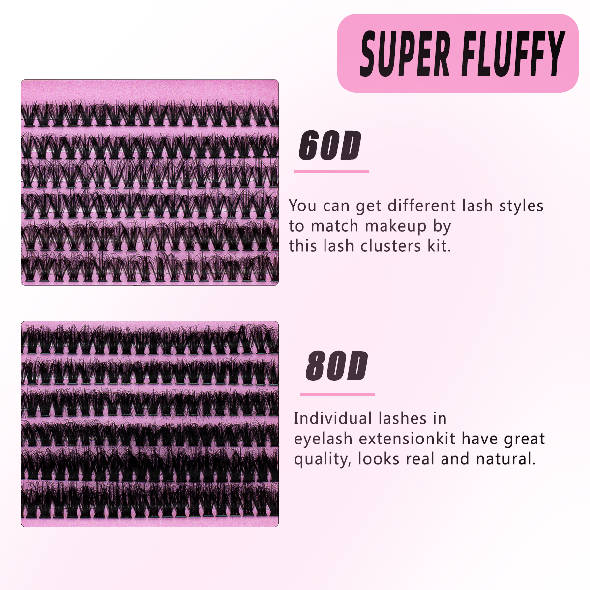 DIY False Eyelashes Clusters E - Eyelash Extension For Asian Eyes ulasan dan harga