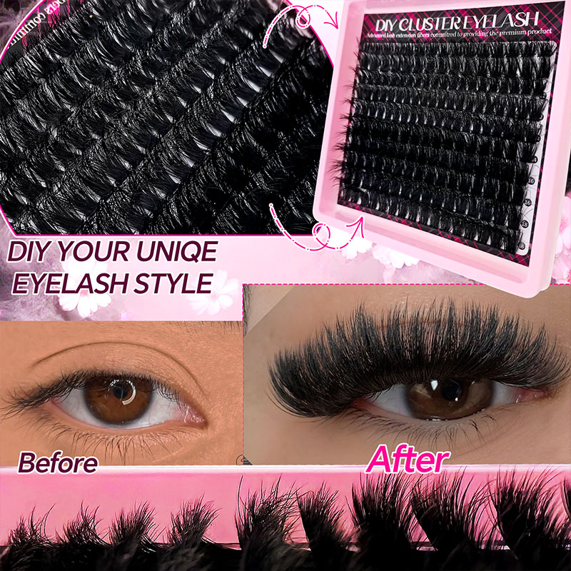 150 Pcs Lash Clusters 130D Clu - Eyelash Extension Anime Style ulasan dan harga