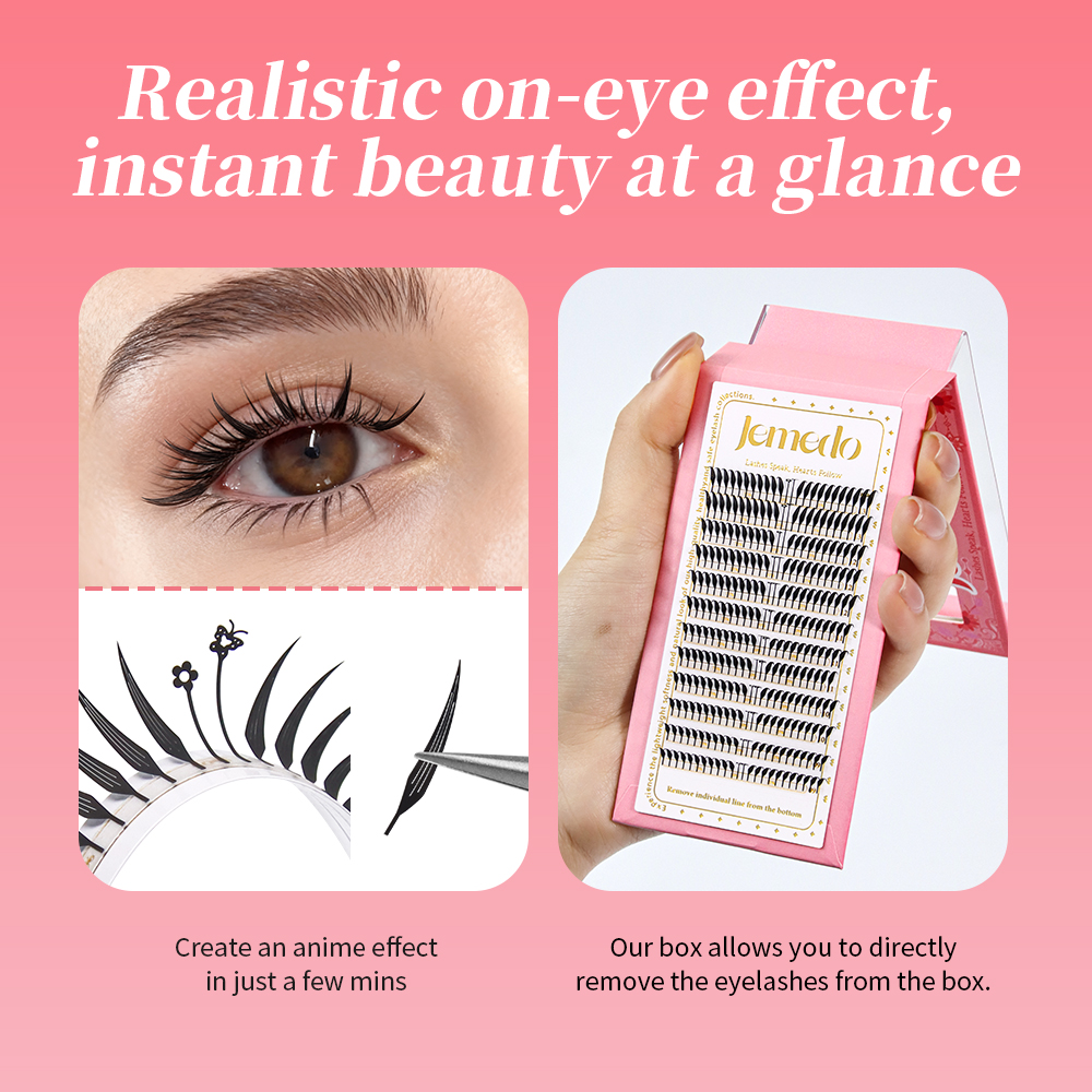 JEMEDO Comic Eyelashes Narrow  - Eyelash Extension Anime Style ulasan dan harga