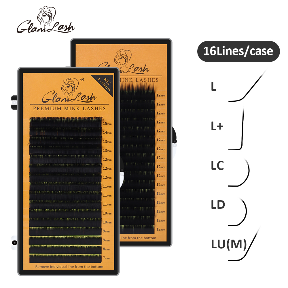 GLAMLASH L/L+/LC/LD/LU/M Curl  - Eyelash Extension C Curl ulasan dan harga