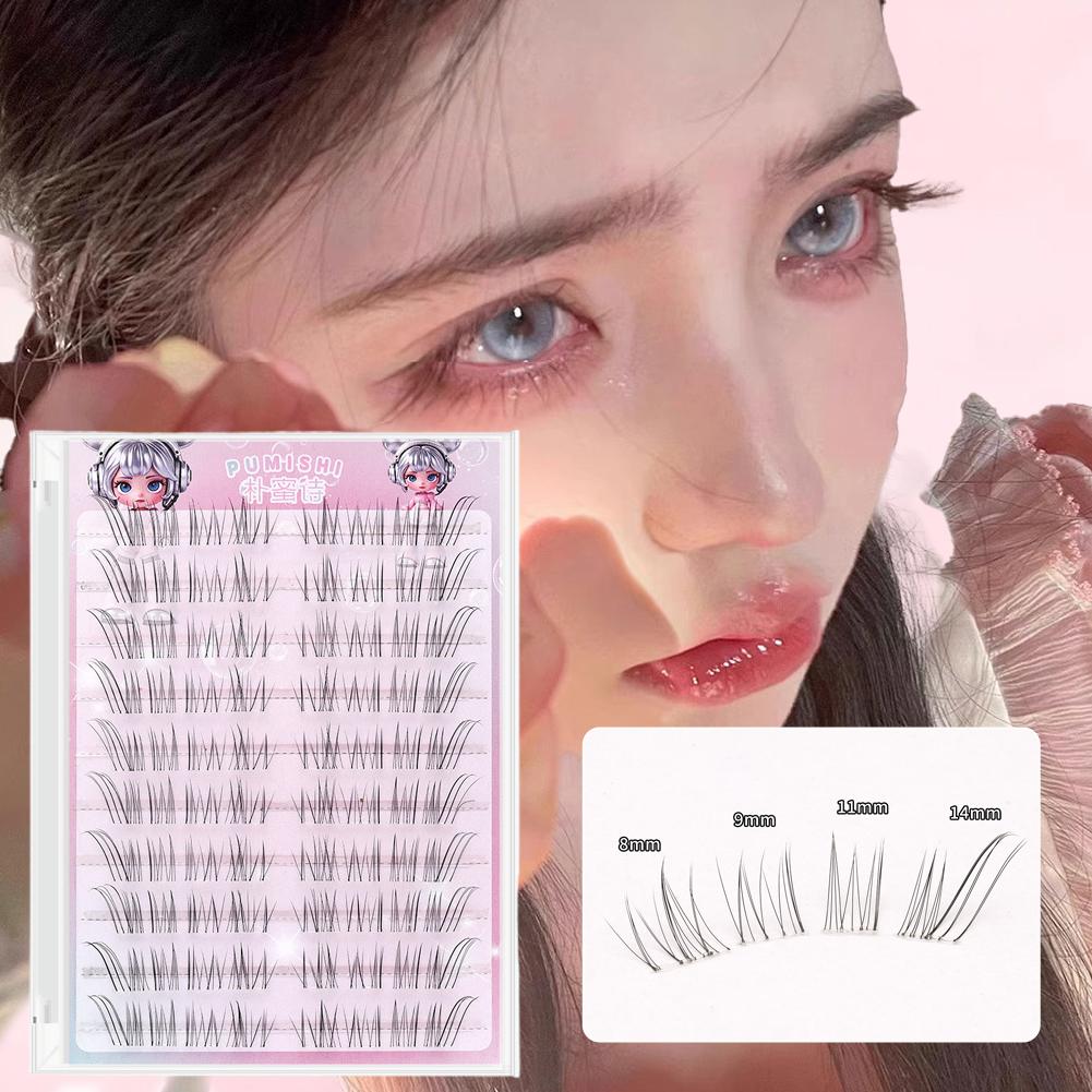 10 Rows Fox-style False Eyelas - Eyelash Extension Anime Style ulasan dan harga