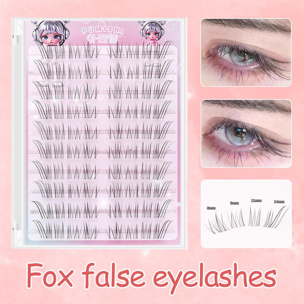 10 Rows Fox-style False Eyelas - Eyelash Extension Anime Style ulasan dan harga
