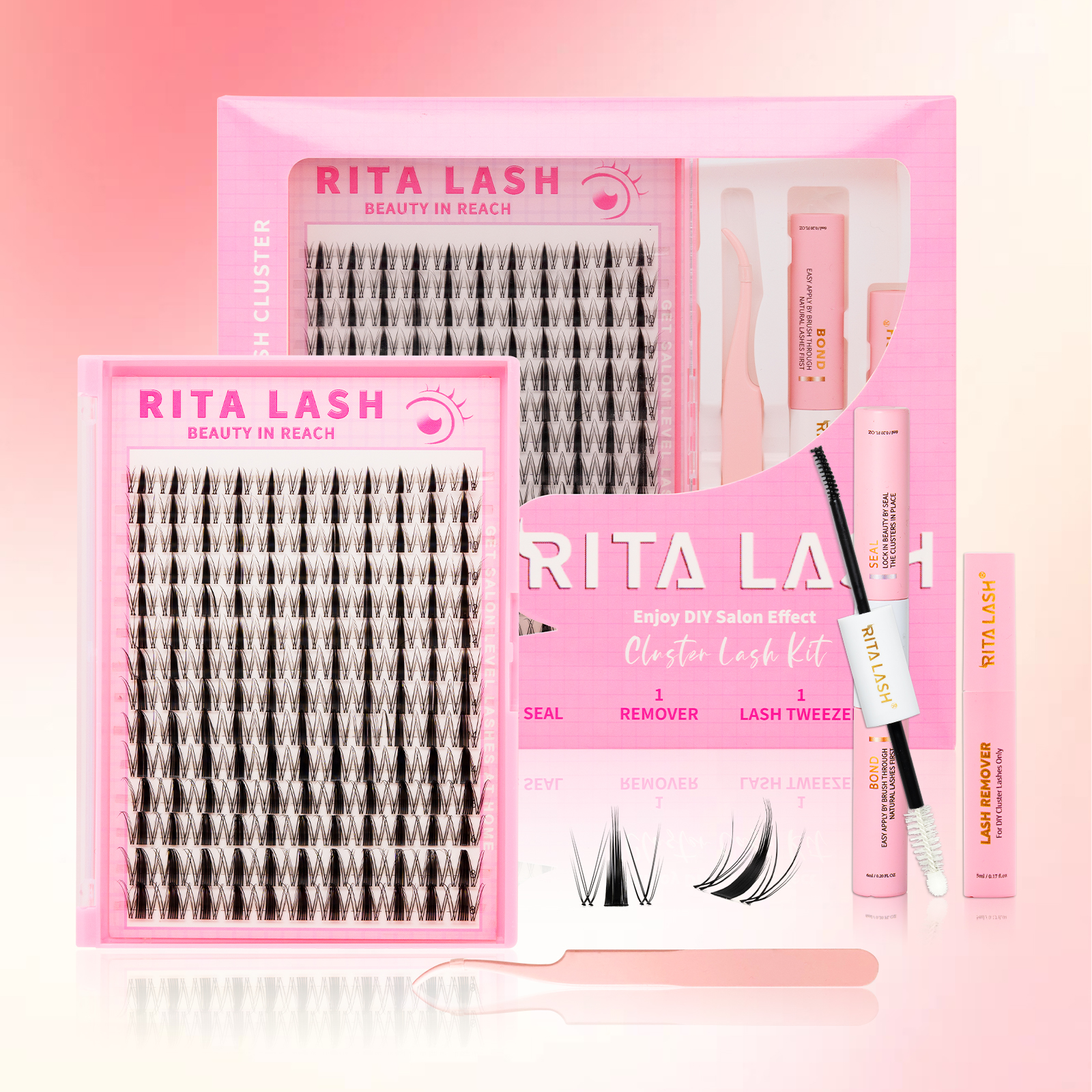 RITALASH 154pcs D Curl Cluster - Eyelash Extension Equipment ulasan dan harga