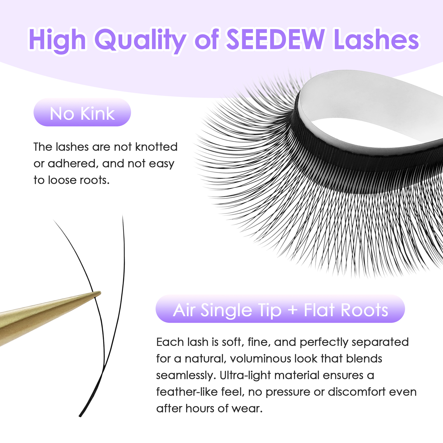 SEEDEW 0.07/0.10 Single Tip 2D - Eyelash Extension Single Lash ulasan dan harga
