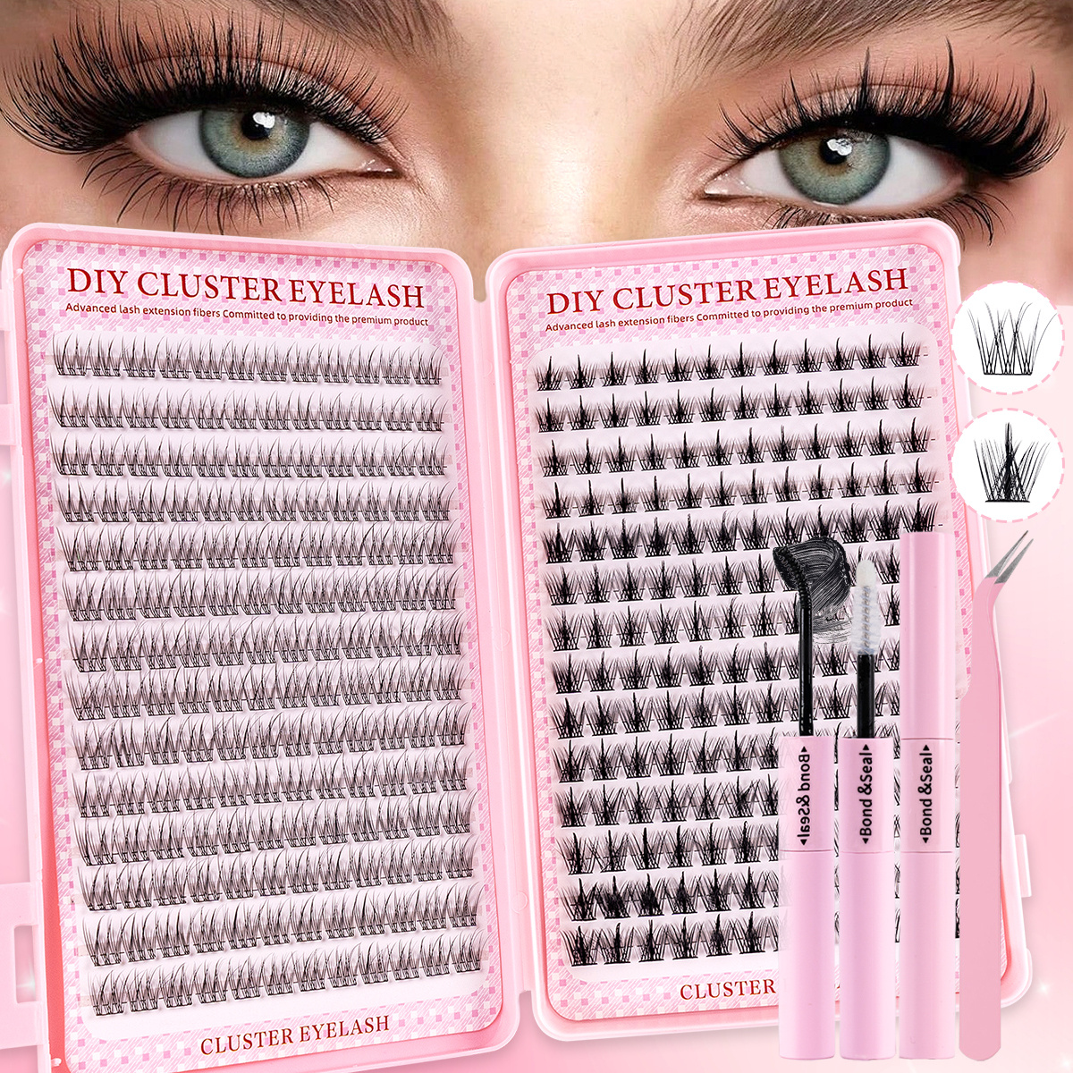 336Pcs Natural Eyelash Kit - C - Eyelash Extension Anime Style ulasan dan harga