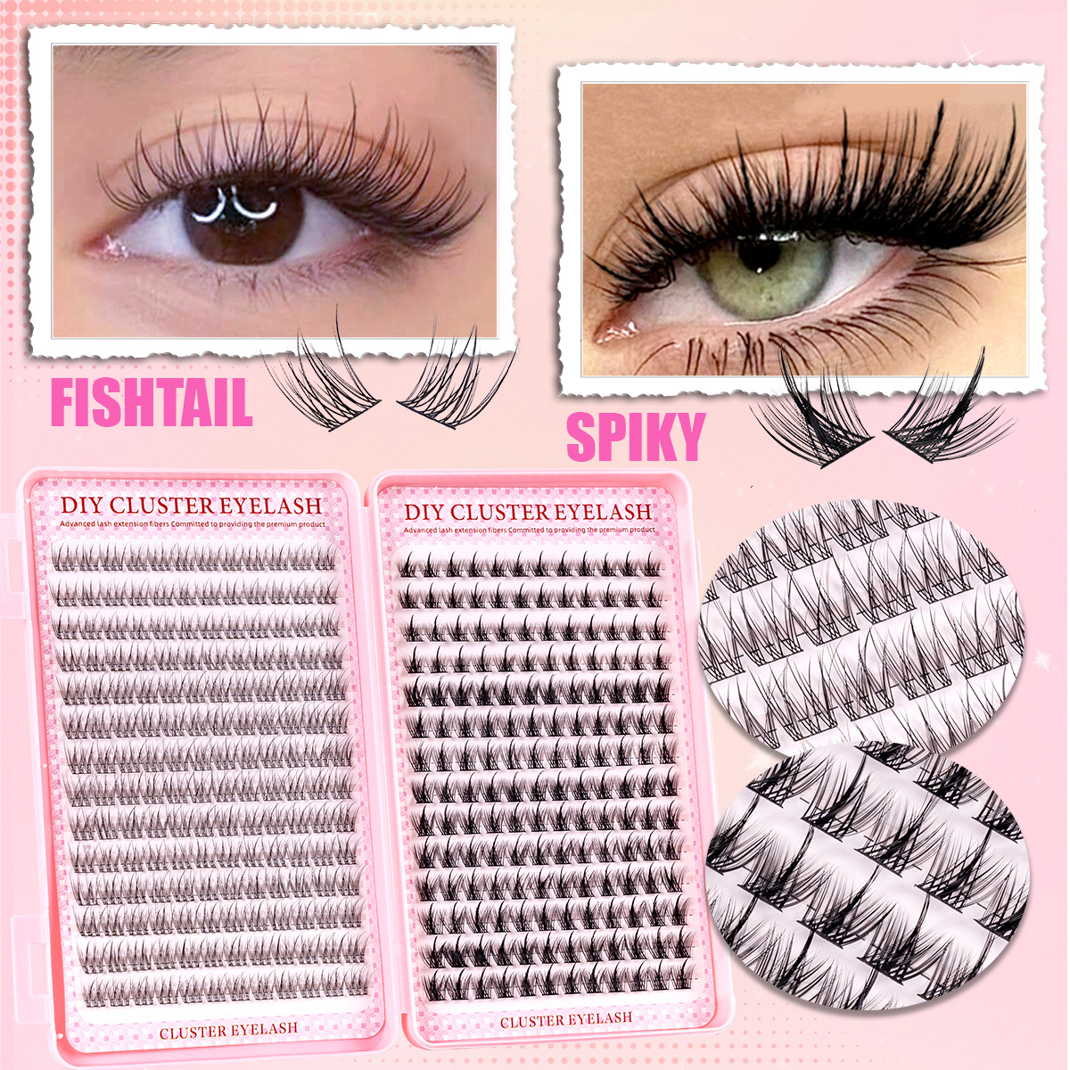336Pcs Natural Eyelash Kit - C - Eyelash Extension Anime Style ulasan dan harga