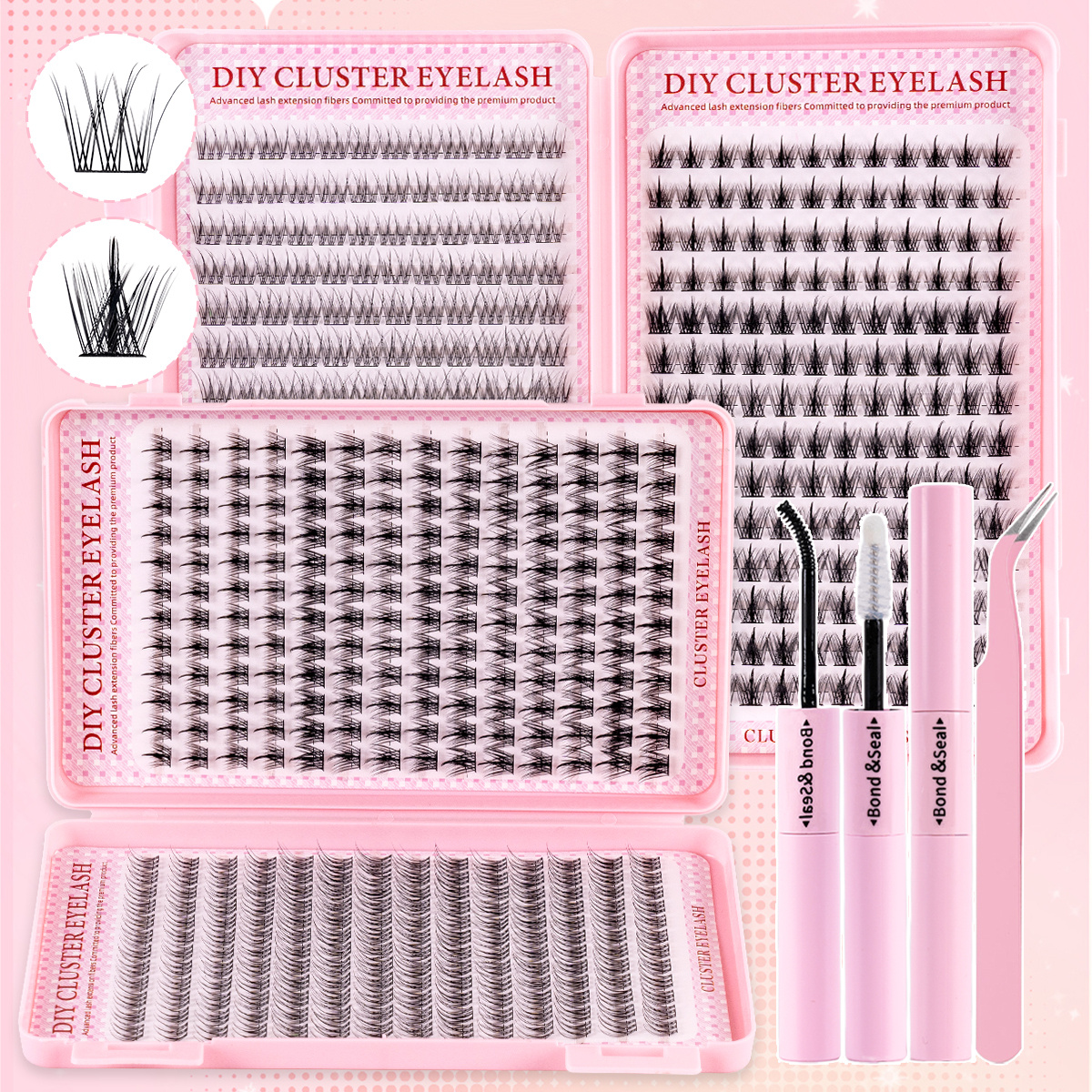 336Pcs Natural Eyelash Kit - C - Eyelash Extension Anime Style ulasan dan harga