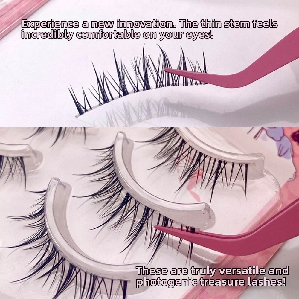 Black Anime Cartoon False Eyel - Eyelash Extension Anime Style ulasan dan harga
