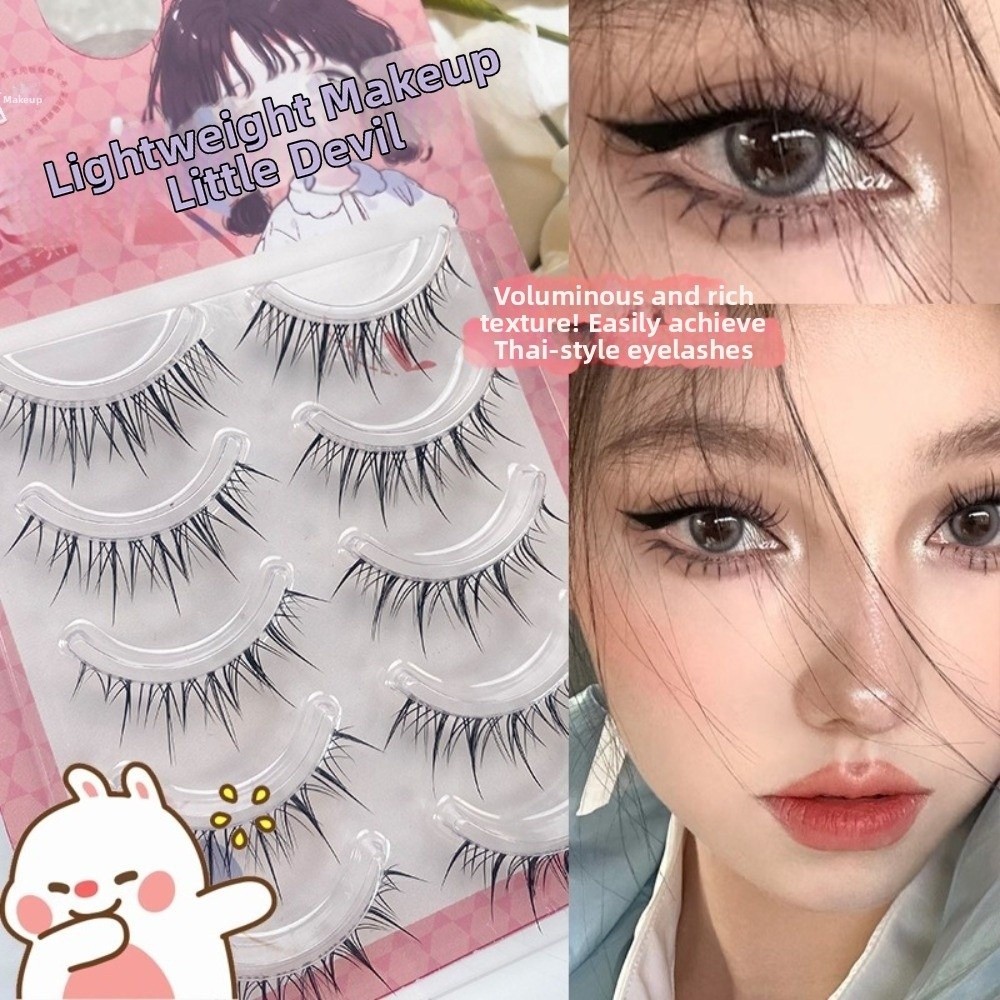 Black Anime Cartoon False Eyel - Eyelash Extension Anime Style ulasan dan harga