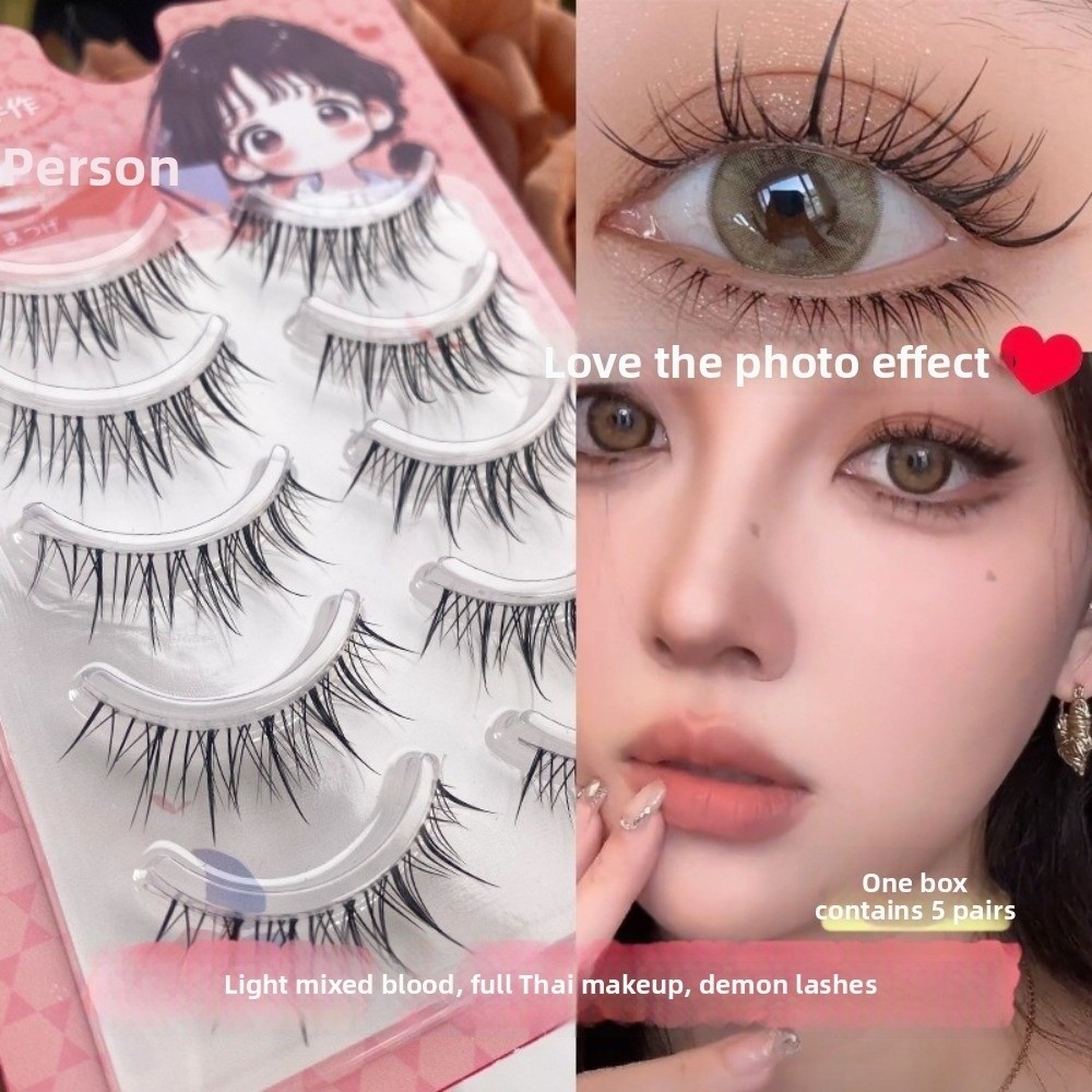Black Anime Cartoon False Eyel - Eyelash Extension Anime Style ulasan dan harga