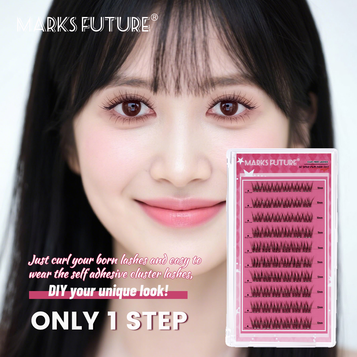 Self-Adhesive False Eyelashes  - Eyelash Extension C Curl ulasan dan harga