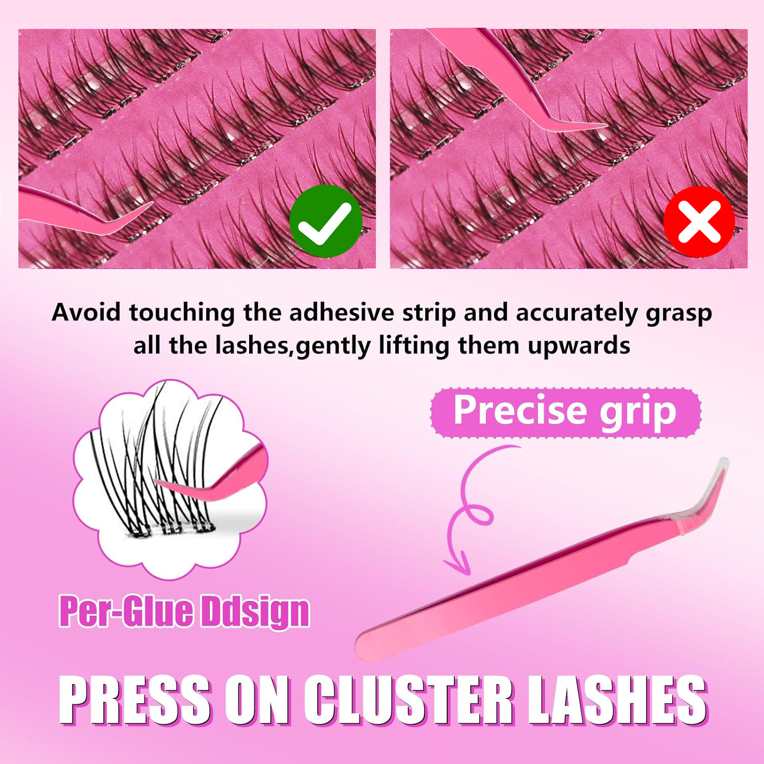 Self-Adhesive False Eyelashes  - Eyelash Extension C Curl ulasan dan harga