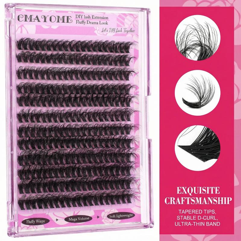 Wispy D Curl Cluster Lashes 14 - Eyelash Extension Vendor ulasan dan harga