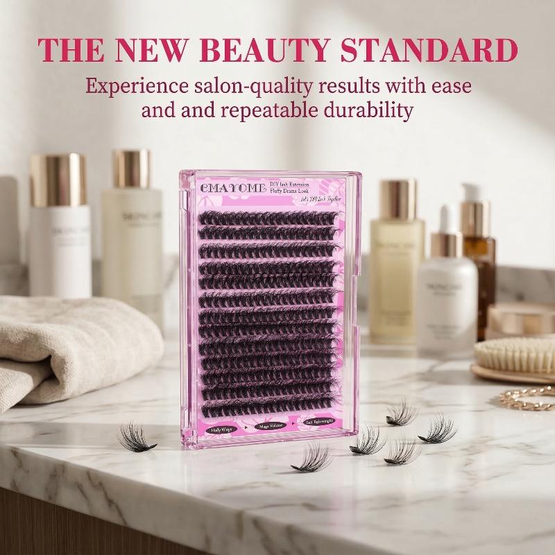 Wispy D Curl Cluster Lashes 14 - Eyelash Extension Vendor ulasan dan harga