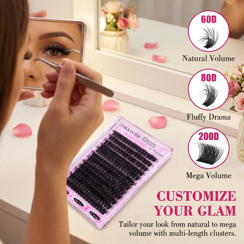Wispy D Curl Cluster Lashes 14 - Eyelash Extension Vendor ulasan dan harga
