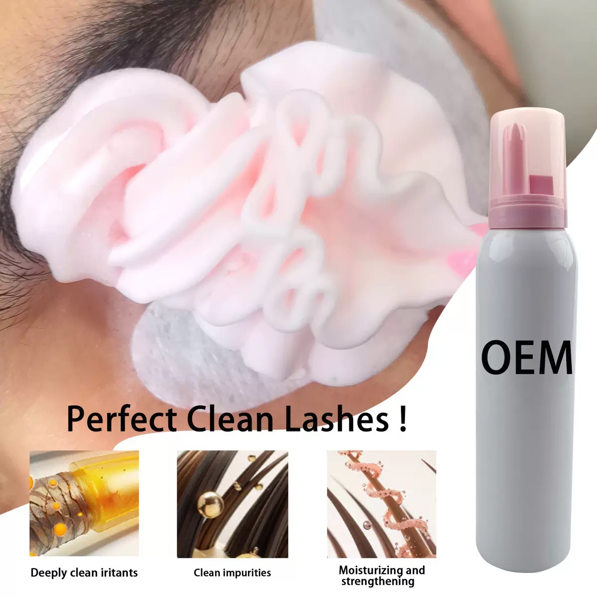 Factory Wholeasle Custom100ml  - Eyelash Extension Logo ulasan dan harga