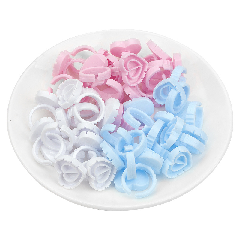 100 PCS Disposable Heart-shape - Eyelash Extension Examples ulasan dan harga