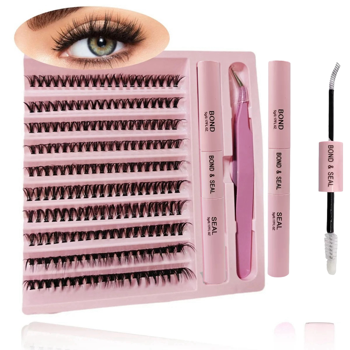 Natural Cluster 200pcs Lashes  - Eyelash Extension C Curl ulasan dan harga