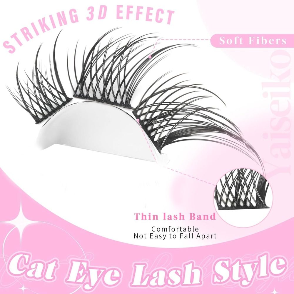 New 3D Cat Eye Self Adhesive L - Eyelash Extension C Curl ulasan dan harga