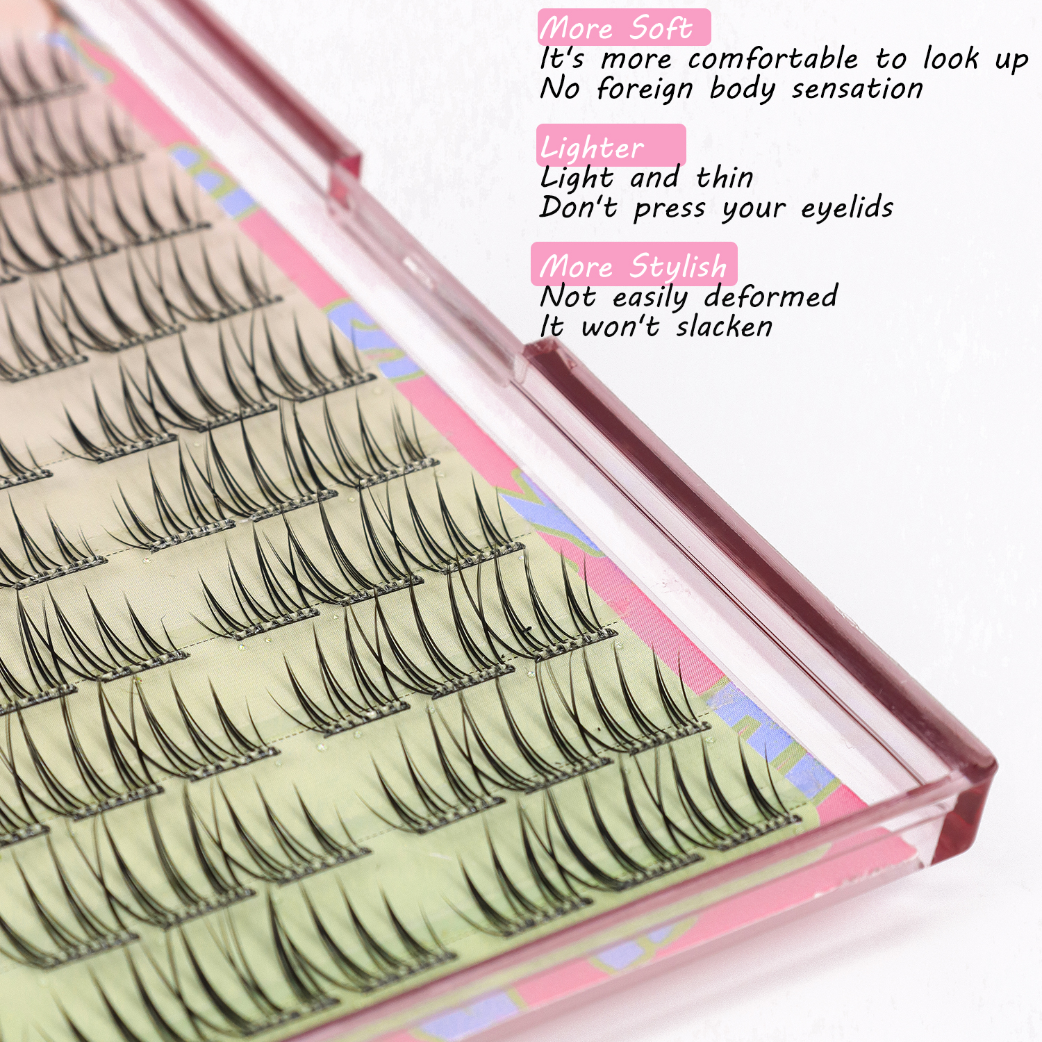90 Pcs Self-adhesive Eyelash C - Eyelash Extension Single Lash ulasan dan harga